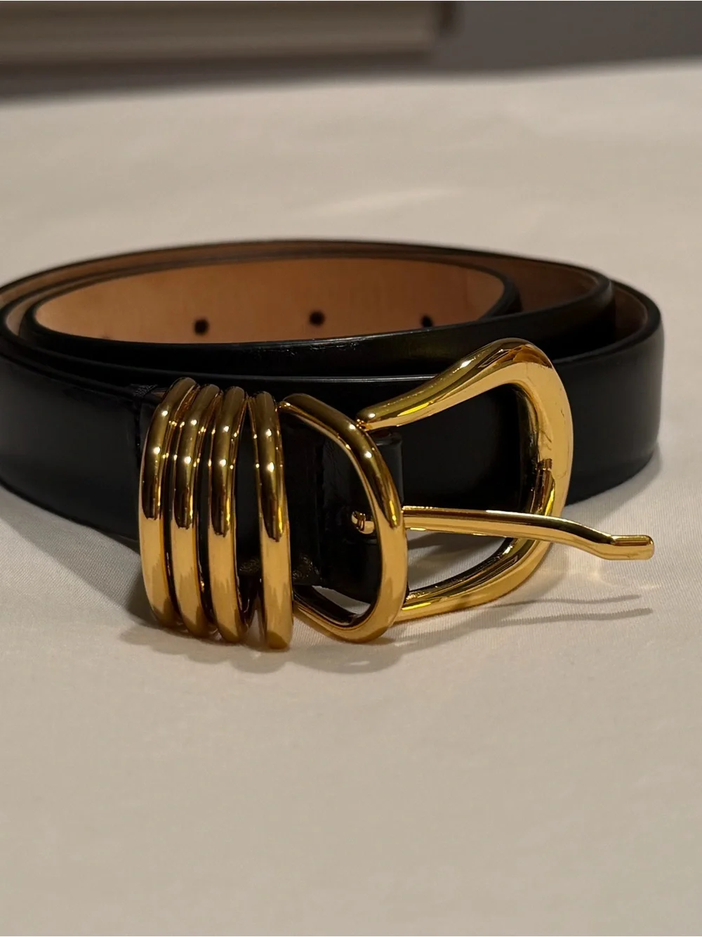 Dehanche Hollyhock Belt Black/Gold Size M excellent condition